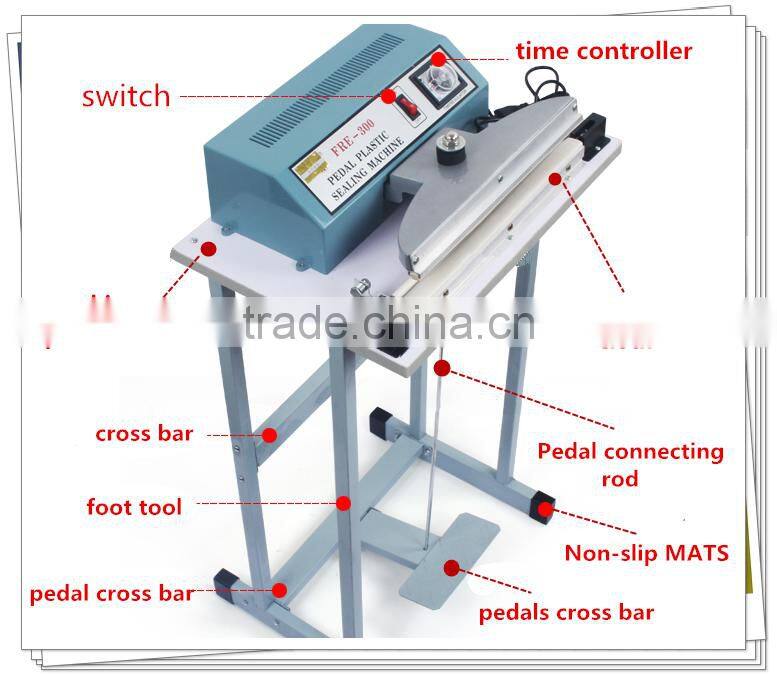 Small Easy to use and durable foot pedal sealing machine/foot operated sealing machine /foot sealer machine