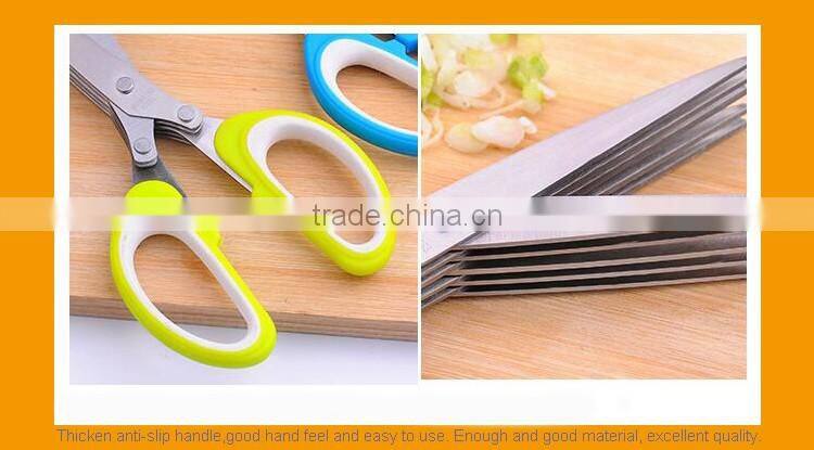 0200027 Practical 5 blades stainless steel pickle scissors