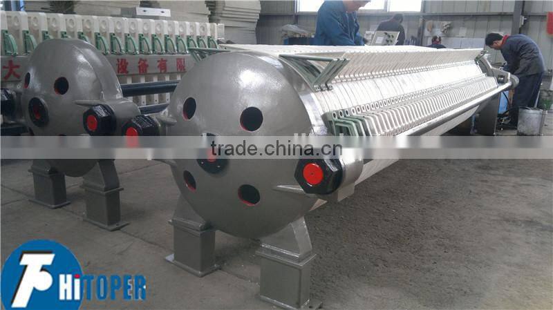 Sludge treatment machine saled by Toper of durable use and stable operation,round plate filter press made in China