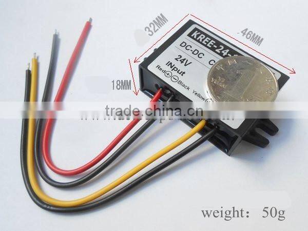 24V turn 12V2A 1A DC-DC power converter buck DC to AC power automotive power module foot