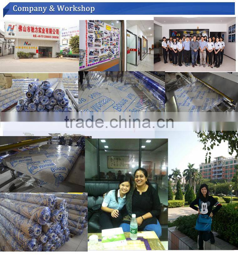 china foshan factory price soft pvc printing clear packing film roll