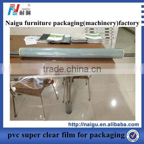 Super transparent pvc wrapping plastic film for packaging