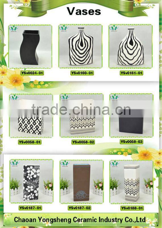 Beautiful ceramic decal decorative vase