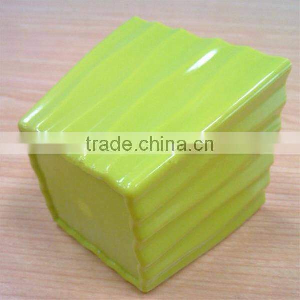 Modern decor small colored rectangular resin flower pots
