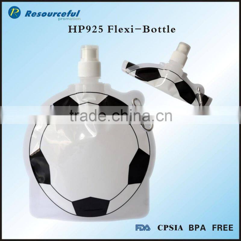 Wholsale plastic water bottle,folding plastic drinking water bottle,folded bottle