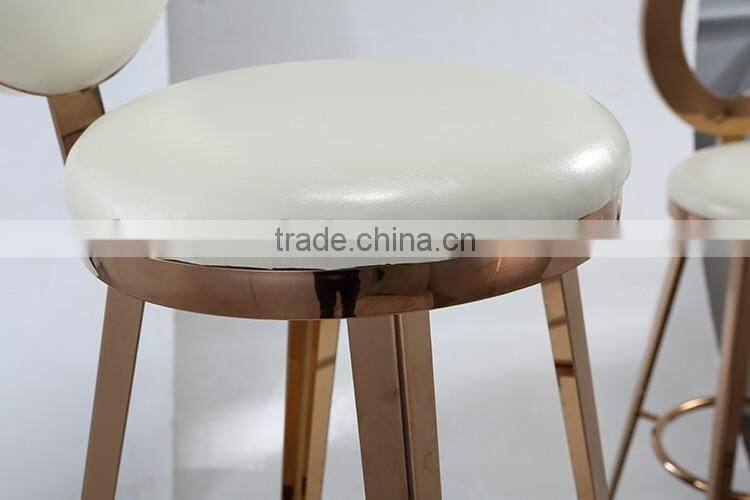 New model noble wedding use white leather banquet chair