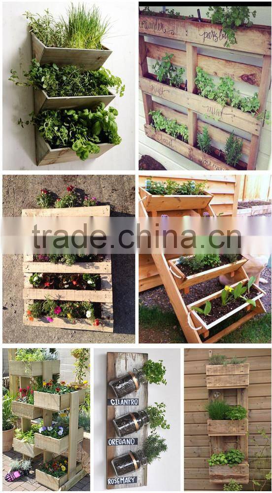 Garden Wooden Flower Pot, Vertical Wood Planter, Planter Box