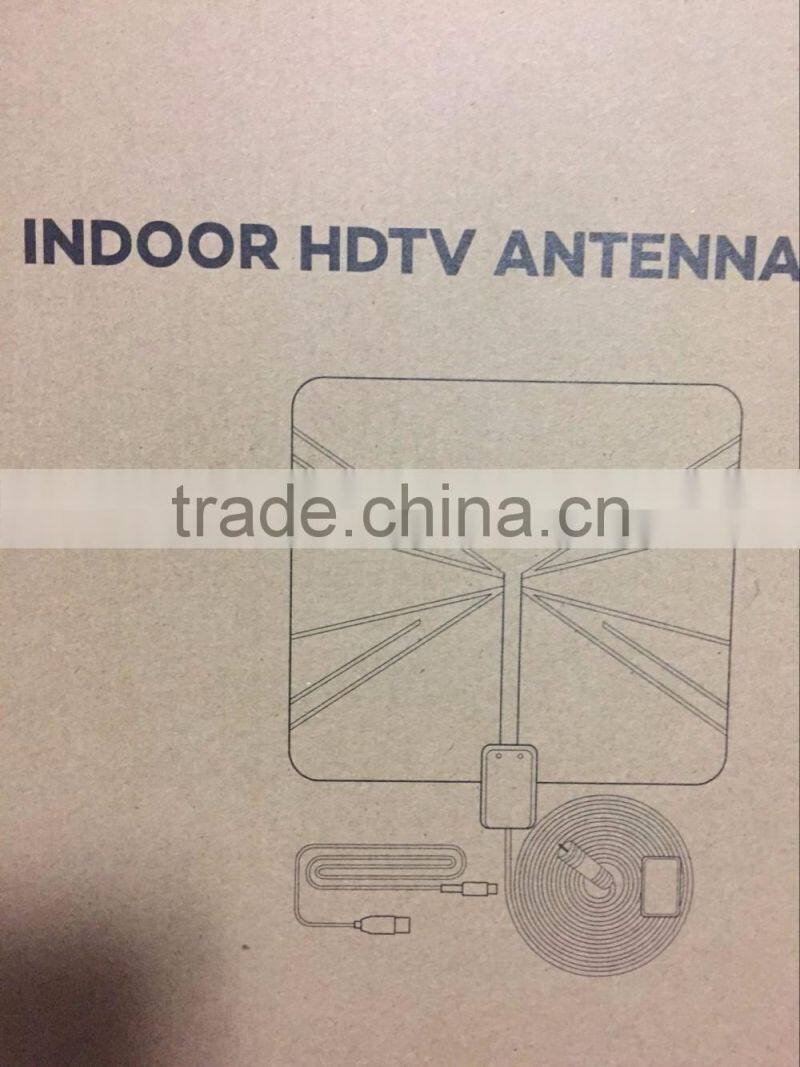 Universal Digital Analog Indoor TV antenna Flat Design