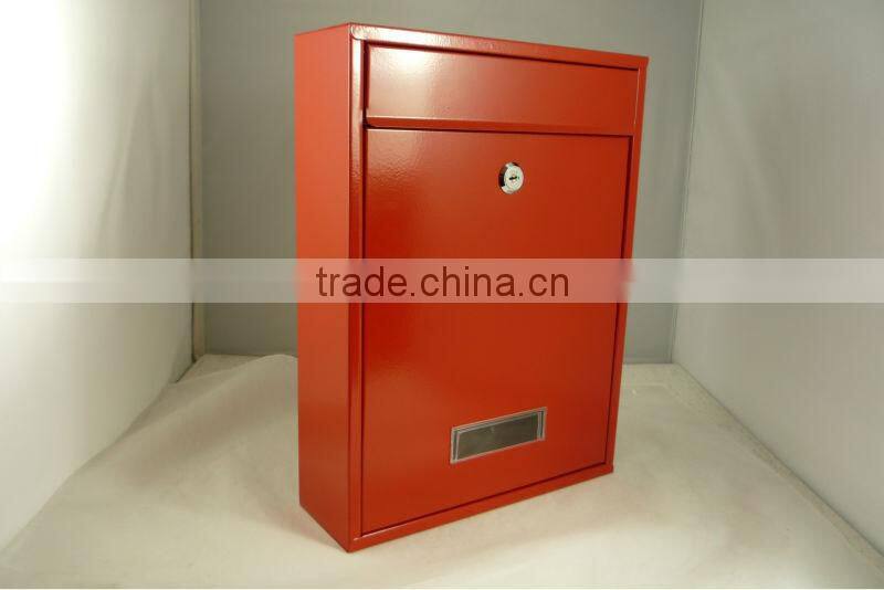 Wall Mount Red Letter Box with High Quality
