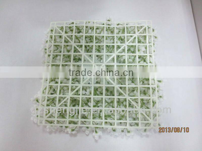 Hot sale SJ Quality green Artificial Boxwood Grass Mat/ boxwood hedge (high density)