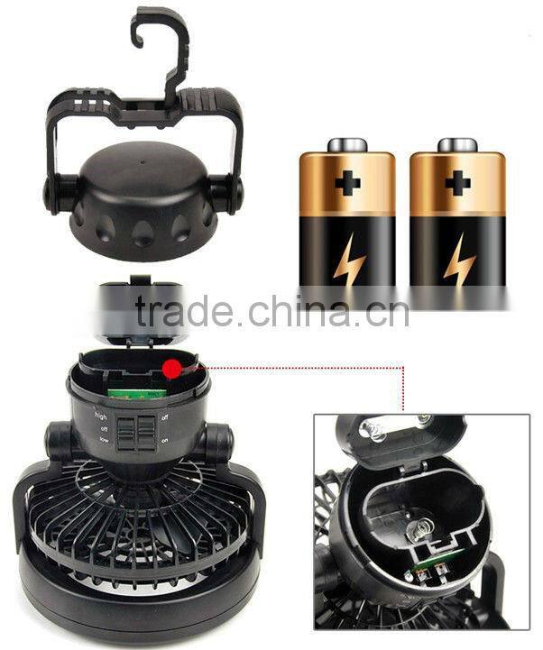 Multifunctional fan tent lamp 18LED camping lamp