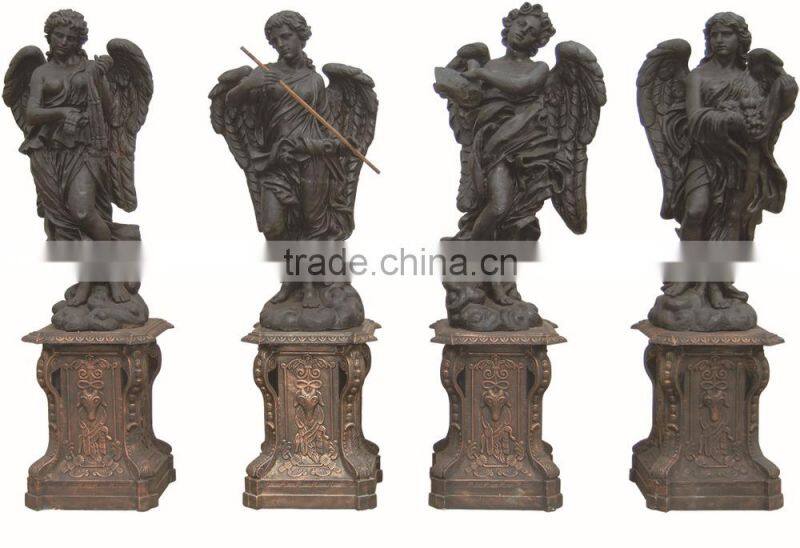 Garden Cast Iron Little Angel Statues