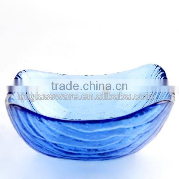 hot sale mini colorful glass bowl charger plates
