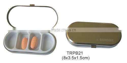 Wallet Pill Box With Mirror