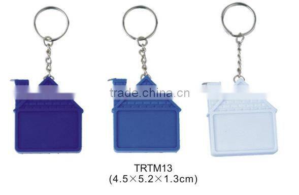 House Shape Key ring plastic tape measure