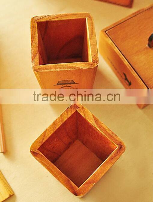 Superior quality hot selling promotional design square color pencil box