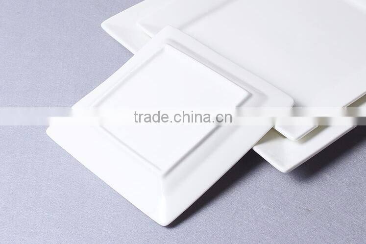 High quality ceramic white dining plate sets