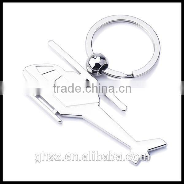 Factory Price Zinc Alloy Fashion Mini Helicopter Aviation Keychain Wholesale