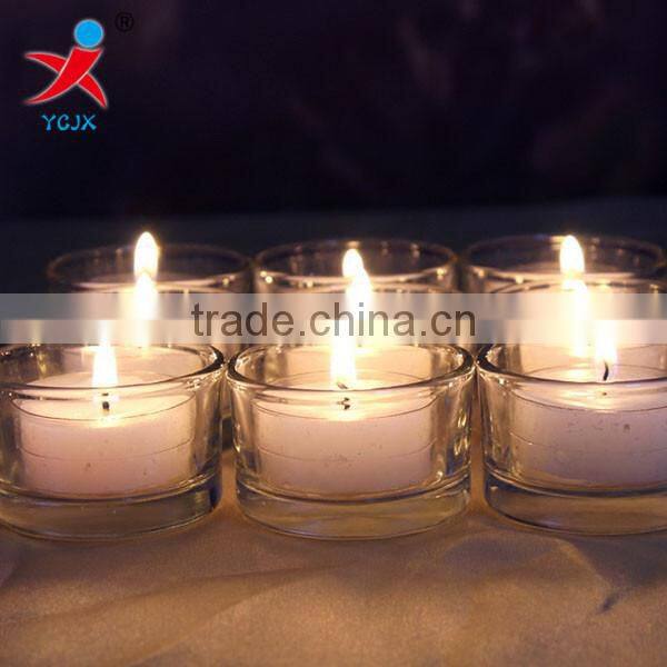 Glass candle holders Eropean romantic dinner little candles wedding decorations KTV Bar candle cup