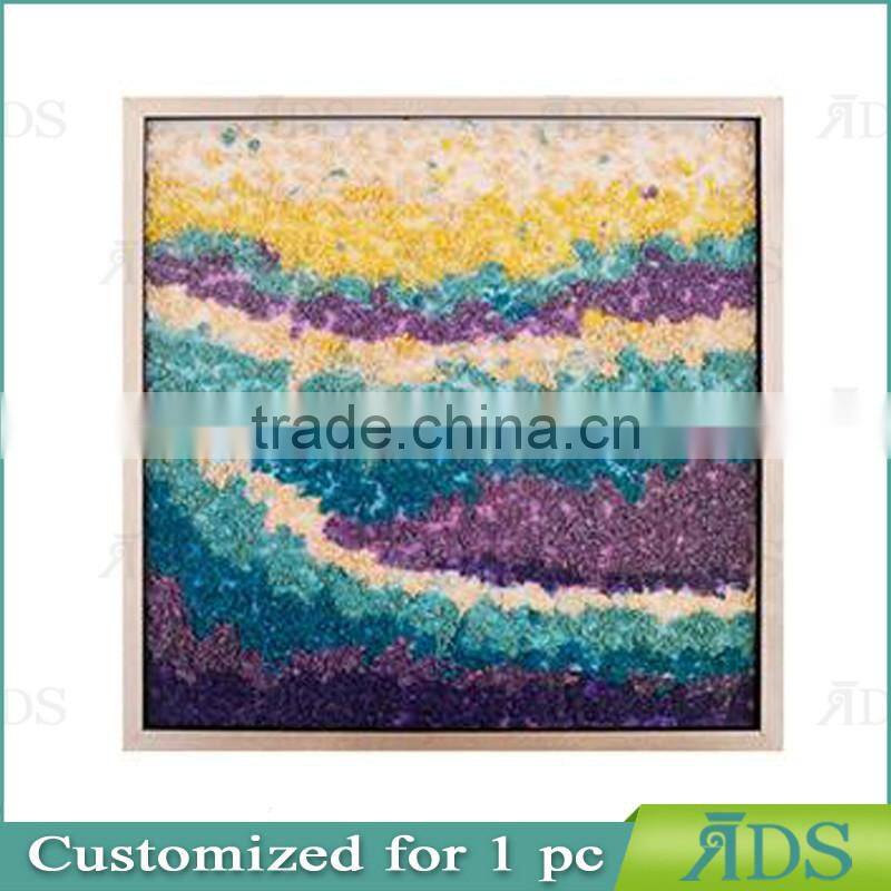 Framed Handmade saw dust wooden wall art