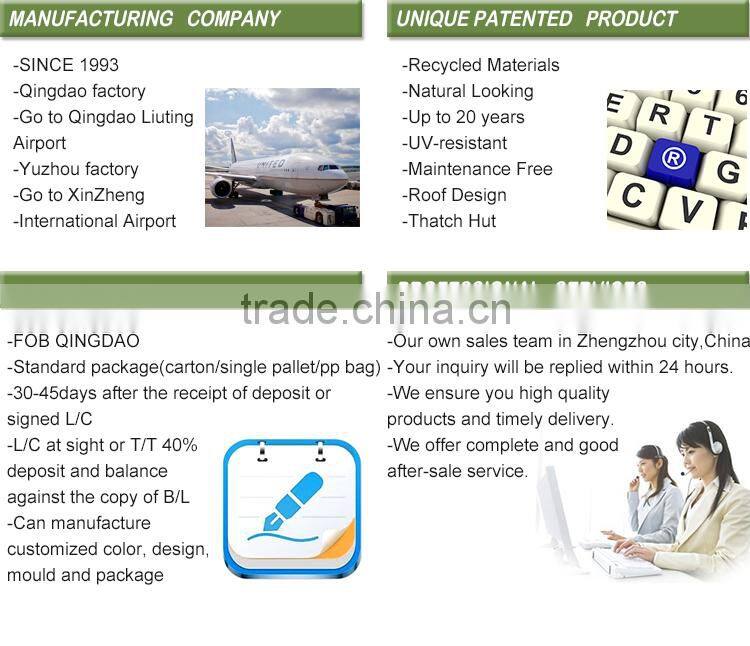 High quality Flexible artificial thatched roof _ GreenShip
