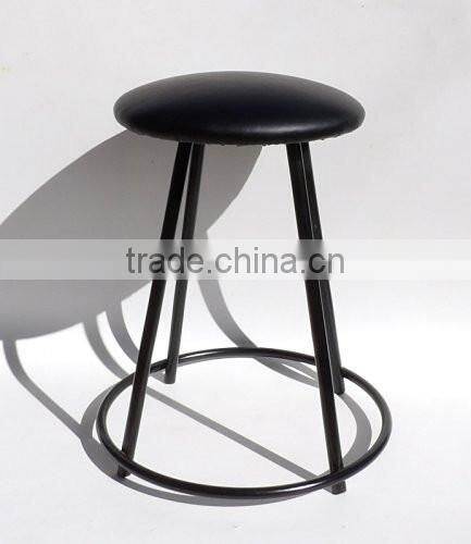 Factory price black color round shape chairs metal frames for office chairs/bar metal chairs