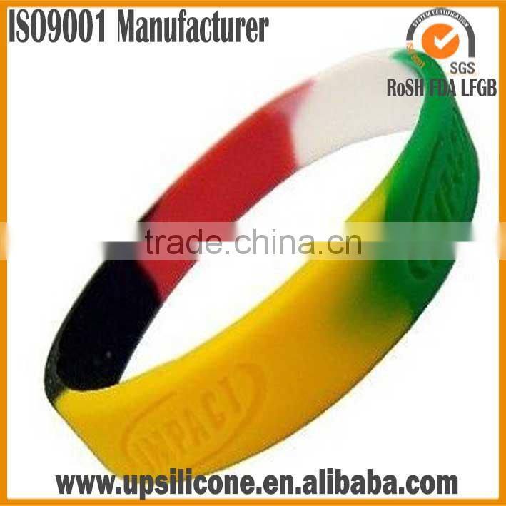cheap custom camouflage silicone wristbands