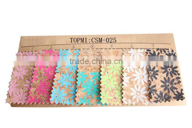 popular cork leather raw material for shoe heel