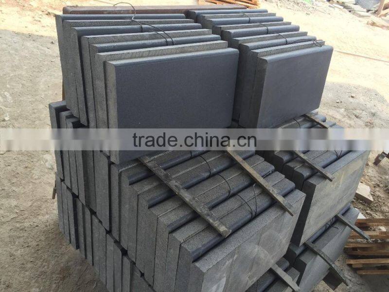 Antique Black Basalt Tiles Swimming Pool Tiles Black Basalt Swimming Pool Coping