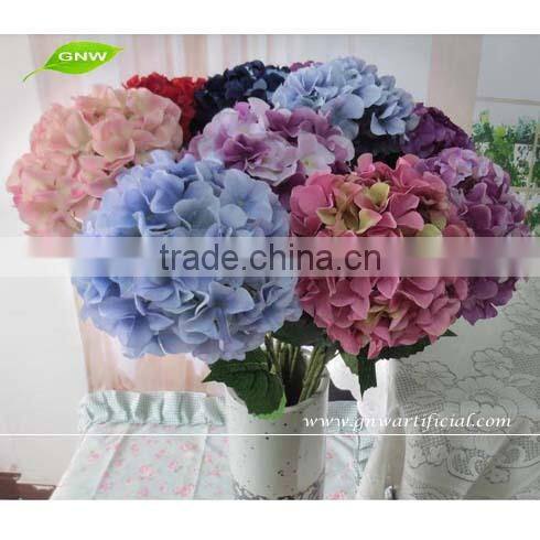 FLH701-1 artificial silk flower petals hydrangea for wedding centerpiece decoration