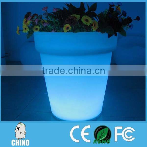 Wholesale Price bright led solar illuminated flower pot planters