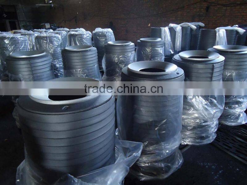 trash can, double barrel metal mesh dustbin, outdoor dustbin