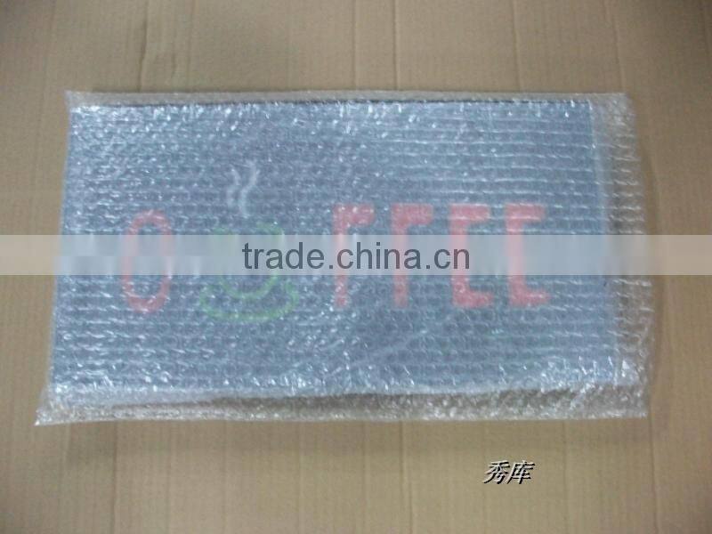 Semi-outdoor color changing LED resin sign Environmental-friendly LED open sign Acrylic panel LED display sign