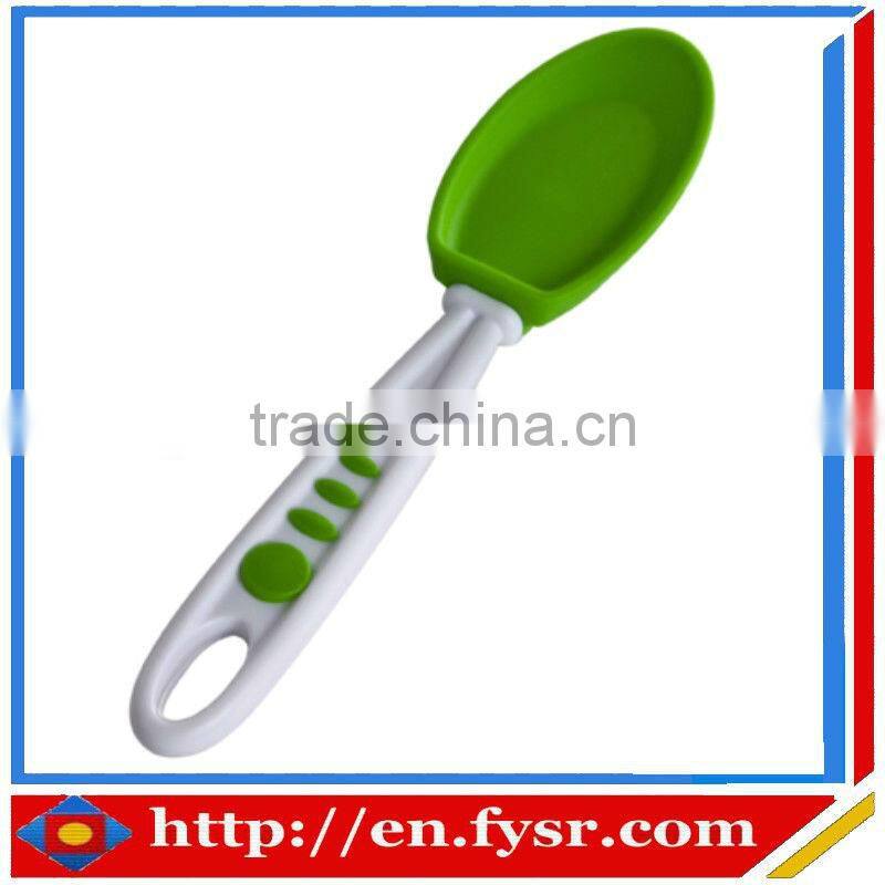 Eco-friendly silicone bady spoon