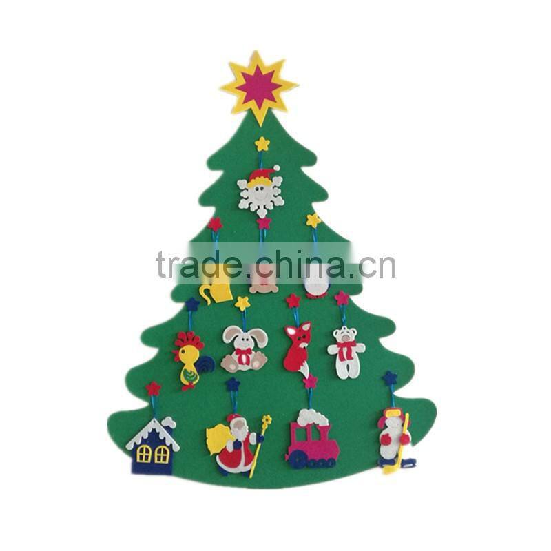 DIY felt Christmas tree Wall Hanging Wall Felt Christmas Tree For Kids