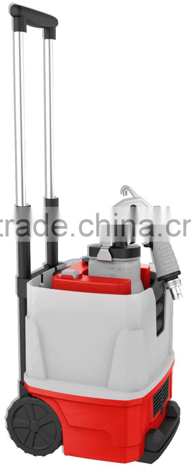 1200w Professional Double Tube Trolley Power Painting Sprayer Electric Paint Spray Gun