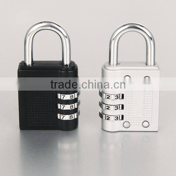 Colored 4 digit zinc alloy decorative travel password lock