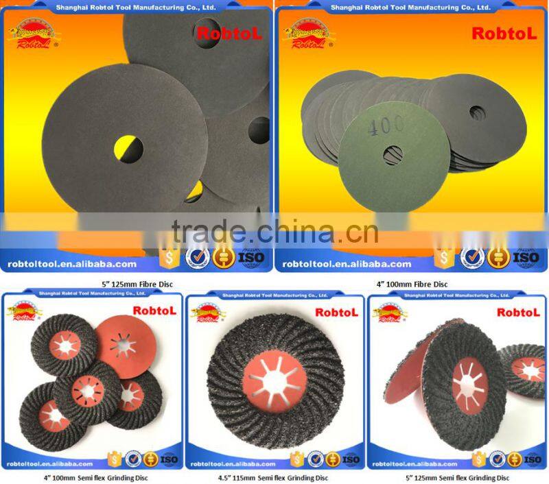 7" 180mm polishing grinding sanding fibre disc Zirconia Ceramic Resin Abrasive Aluminium Oxide Silicon Carbide