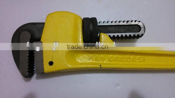 high carbon steel heavy duty pipe wrench