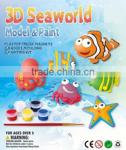 2017 kids play 3D christmas painting model toy