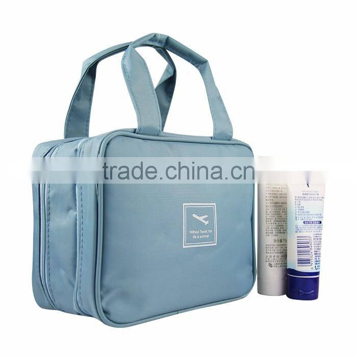 Hot selling supermarket portable nylon makeup bags and cases for ladies in Germany