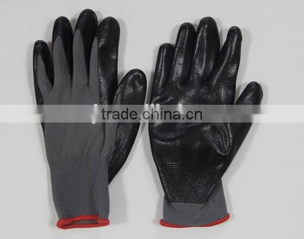 high-technology foam cheap nitrile work gloves black latex gloves
