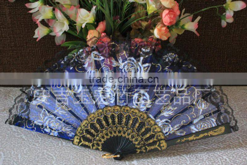 Spanish plastic hand folding fan