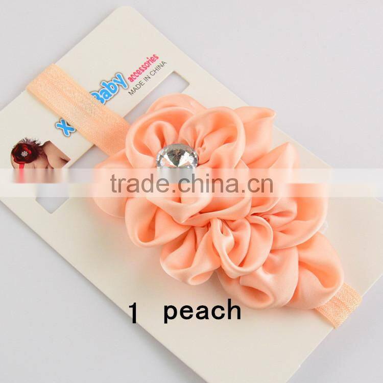 Hot Sale Kids Girl Baby Turban Headband Kids Hairband Hair Accessories Wide Lace Baby Elastic Headband Wholesale