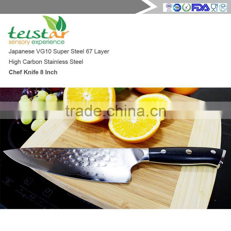 Best Quality Japanese VG10 Super Steel 67 Layer High Carbon Stainless Steel Chefs Knife