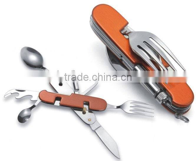 Detachable picnic knife, aluminium handle