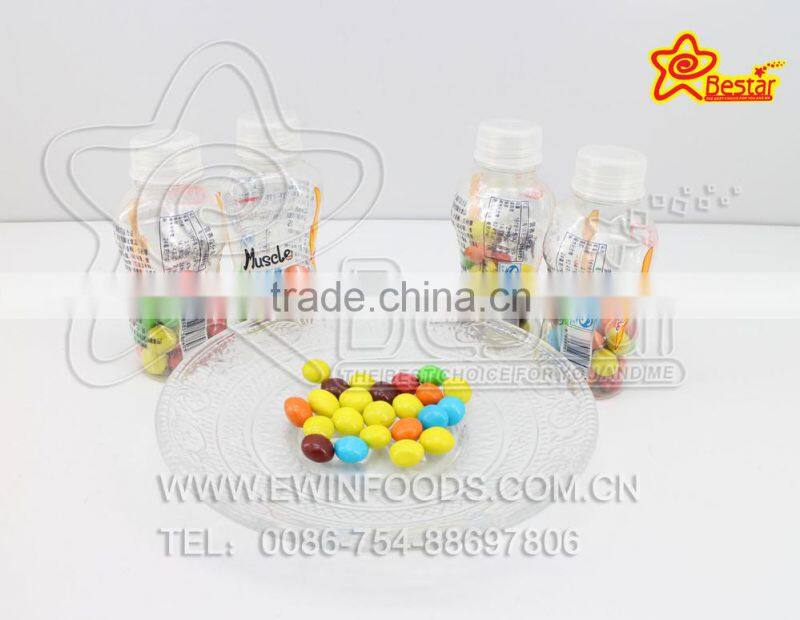 Bottle Packing Colorful Muscle Chocolate Bean