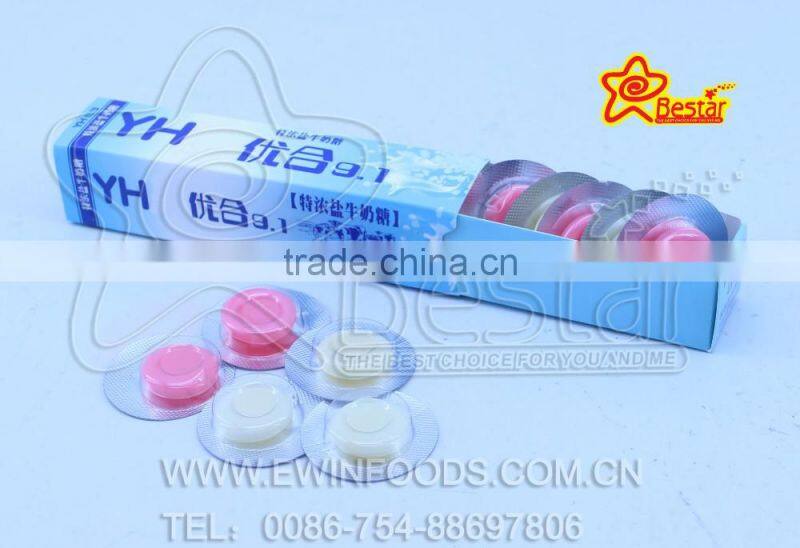 Milk Flavor Tablet Pressed Hard Candy Box Packing