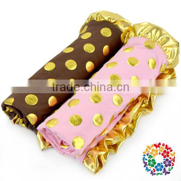 Baby Kids Toddler Newborn Cotton Blanket Soft Polka Dots Baby Blanket Wholesale
