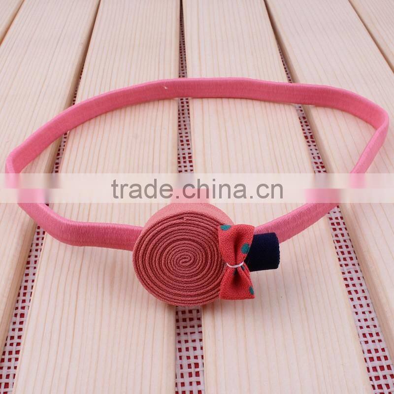 hot sale fabric flower hairband for kids hair accessories